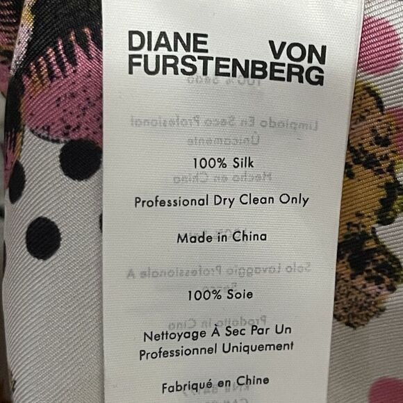 DIANE VON FURSTENBERG Prita Printed Silk-twill Mini Shirt Dress Size 12 DVF - Picture 9 of 14